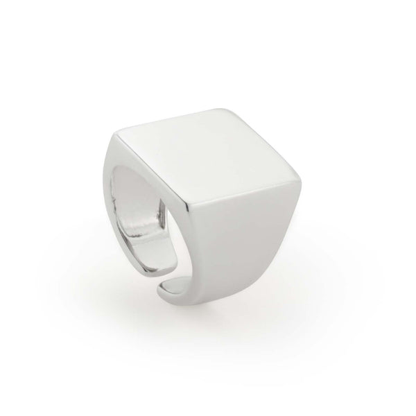 ANILLO BLOCK PLATEADO