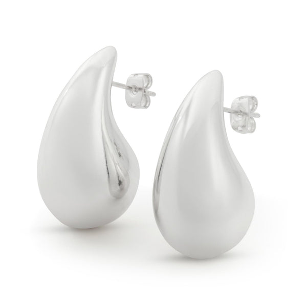 ARETES DE GOTA PLATEADO