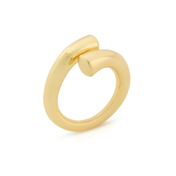ANILLO LIEN DORADO CON ENLACES DORADOS