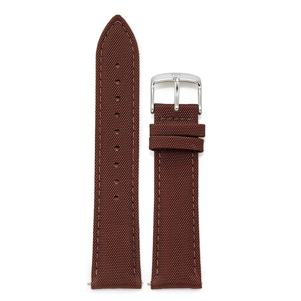 BROWN NYLON SILVER BUCKLE