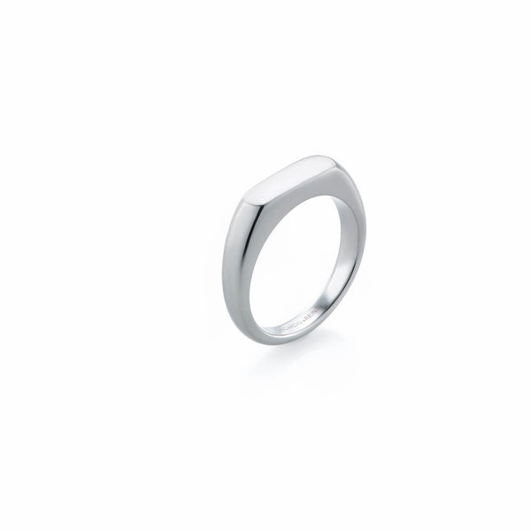 ANILLO PLANO PLATEADO
