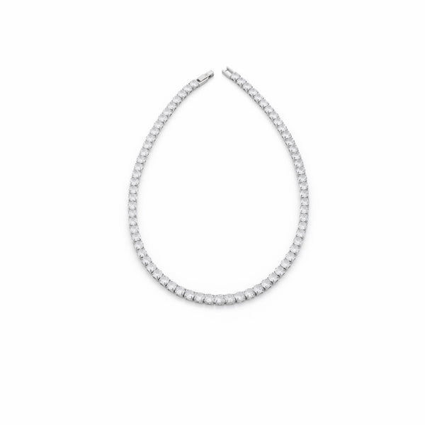 COLLAR TENIS PLATEADO