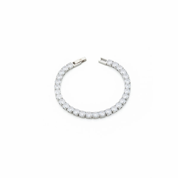 PULSERA TENIS PLATEADO