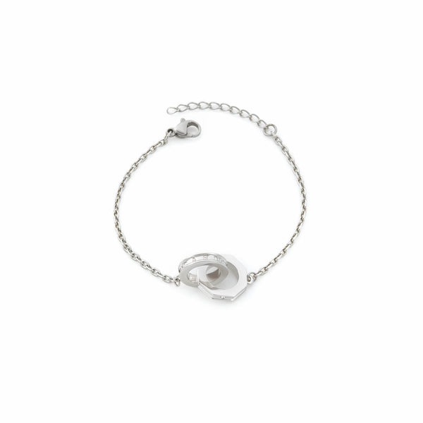 PULSERA UNIÓN PLATEADO